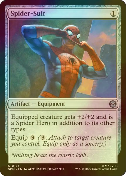 画像1: [FOIL] スパイダースーツ/Spider-Suit 【英語版】 [SPM-灰U] (1)