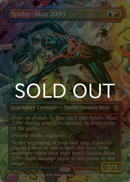 画像1: [FOIL] スパイダーマン2099/Spider-Man 2099 No.205 (全面アート・海外産ブースター版) 【英語版】 [SPM-金R] (1)