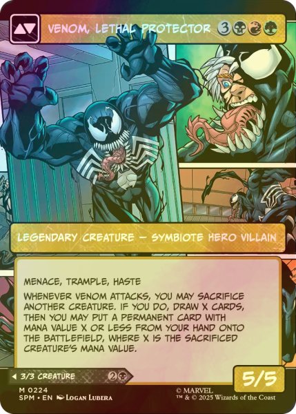 画像2: [FOIL] エディ・ブロック/Eddie Brock (ショーケース・海外産ブースター版) 【英語版】 [SPM-黒MR] (2)
