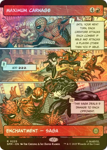 画像1: [FOIL] マキシマム・カーネイジ/Maximum Carnage (ショーケース・海外産ブースター版) 【英語版】 [SPM-赤R] (1)