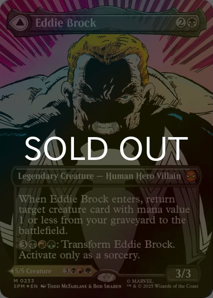 画像1: [FOIL] エディ・ブロック/Eddie Brock (全面アート版) 【英語版】 [SPM-黒MR] (1)