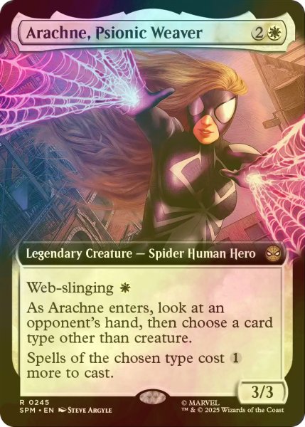 画像1: [FOIL] サイオニック・ウィーバー、アラクネ/Arachne, Psionic Weaver (拡張アート版) 【英語版】 [SPM-白R] (1)