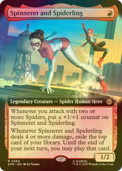 画像1: [FOIL] スピナレットとスパイダリング/Spinneret and Spiderling (拡張アート版) 【英語版】 [SPM-赤R] (1)