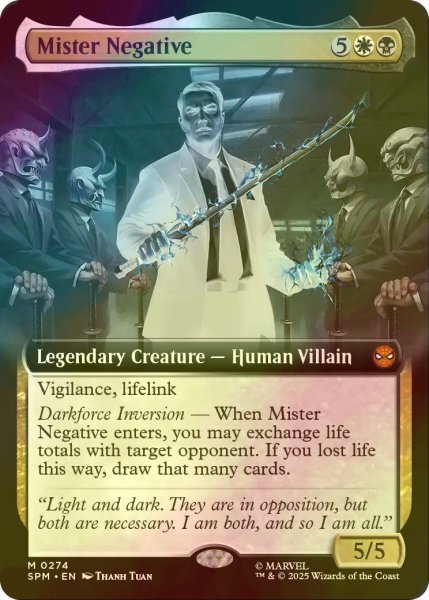 画像1: [FOIL] ミスターネガティブ/Mister Negative (拡張アート版) 【英語版】 [SPM-金MR] (1)