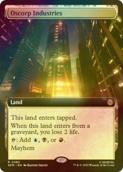 画像1: [FOIL] オズコープ社/Oscorp Industries (拡張アート版) 【英語版】 [SPM-土地R] (1)