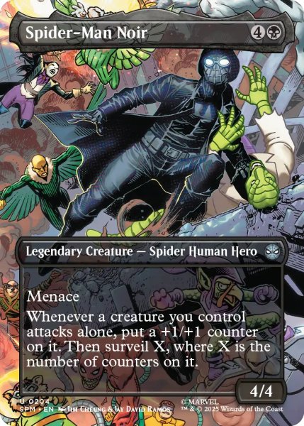 画像1: スパイダーマン・ノワール/Spider-Man Noir (全面アート版) 【英語版】 [SPM-黒U] (1)