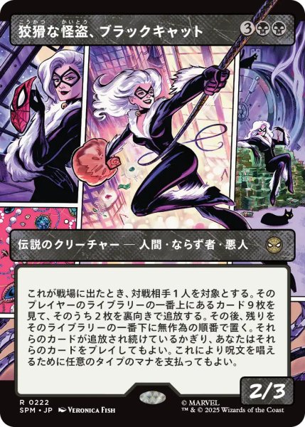 画像1: 狡猾な怪盗、ブラックキャット/Black Cat, Cunning Thief (ショーケース版) 【日本語版】 [SPM-黒R] (1)