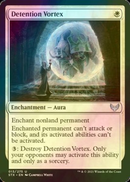 画像1: [FOIL] 居残りの渦/Detention Vortex 【英語版】 [STX-白U] (1)