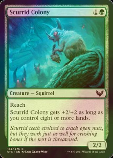 画像1: [FOIL] スカーリドの群棲/Scurrid Colony 【英語版】 [STX-緑C] (1)