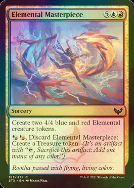 画像1: [FOIL] 精霊の傑作/Elemental Masterpiece 【英語版】 [STX-金C] (1)