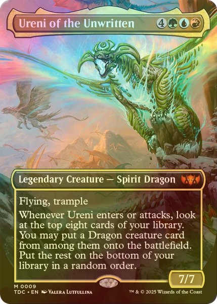 画像1: [FOIL] 書かれざる者、ウレニ/Ureni of the Unwritten (全面アート版) 《特価品》 【英語版】 [TDC-金MR] (1)