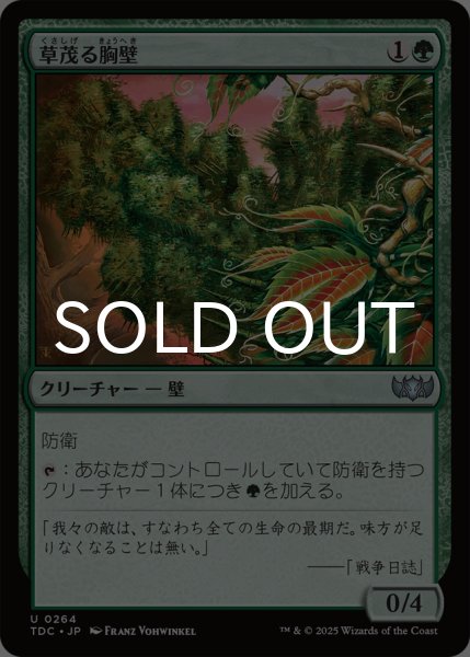 画像1: 草茂る胸壁/Overgrown Battlement 【日本語版】 [TDC-緑U] (1)