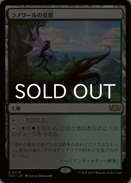 画像1: ラノワールの荒原/Llanowar Wastes 【日本語版】 [TDC-土地R] (1)