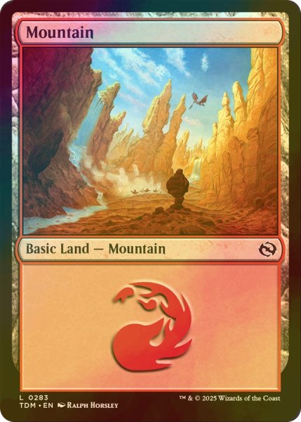画像1: [FOIL] 山/Mountain No.283 【英語版】 [TDM-土地C] (1)