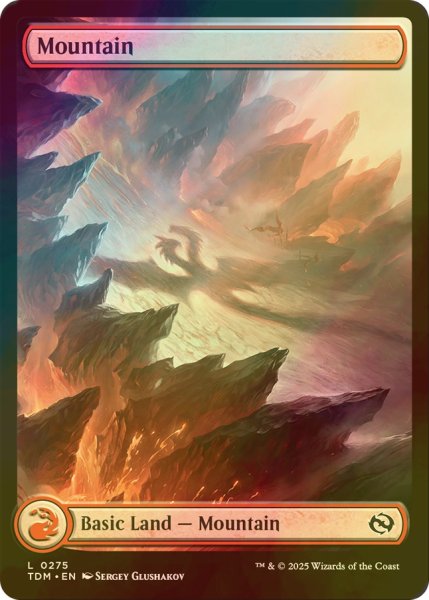 画像1: [FOIL] 山/Mountain No.275 (全面アート版) 【英語版】 [TDM-土地C] (1)