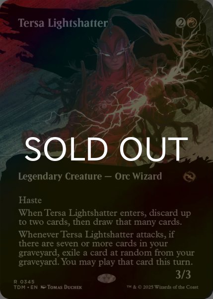 画像1: [FOIL] 光砕く者、テルサ/Tersa Lightshatter (全面アート・海外産ブースター版) 【英語版】 [TDM-赤R] (1)