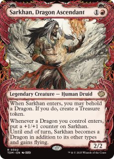 MTG 龍へと昇る者、サルカン　Foil　ショーケース　英語版　4枚 龍へと昇る者、サルカン/Sarkhan, Dragon Ascendant (ショーケース版