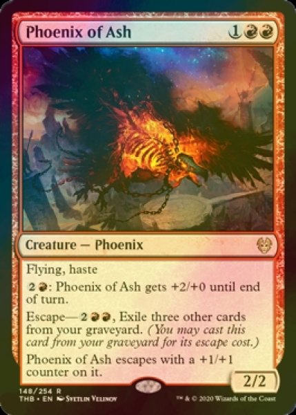 画像1: [FOIL] 灰のフェニックス/Phoenix of Ash 【英語版】 [THB-赤R] (1)