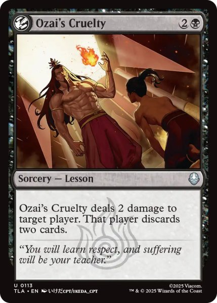 画像1: オザイの酷薄/Ozai's Cruelty 【英語版】 [TLA-黒U] (1)