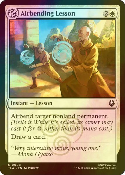 画像1: [FOIL] 気の技の修行/Airbending Lesson 【英語版】 [TLA-白C] (1)