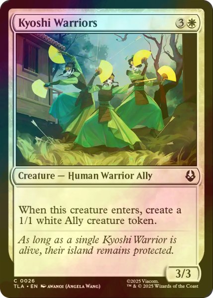 画像1: [FOIL] キヨシの戦士たち/Kyoshi Warriors 【英語版】 [TLA-白C] (1)
