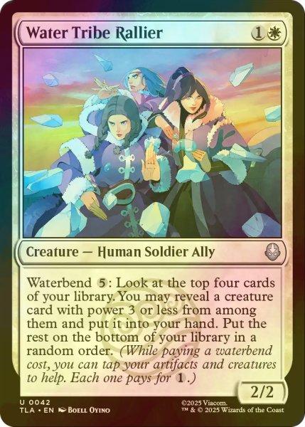画像1: [FOIL] 水の部族の結集者/Water Tribe Rallier 【英語版】 [TLA-白U] (1)