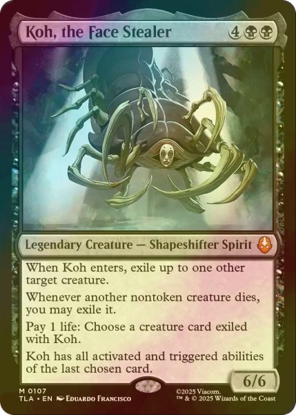 画像1: [FOIL] 顔泥棒、コー/Koh, the Face Stealer 【英語版】 [TLA-黒MR] (1)