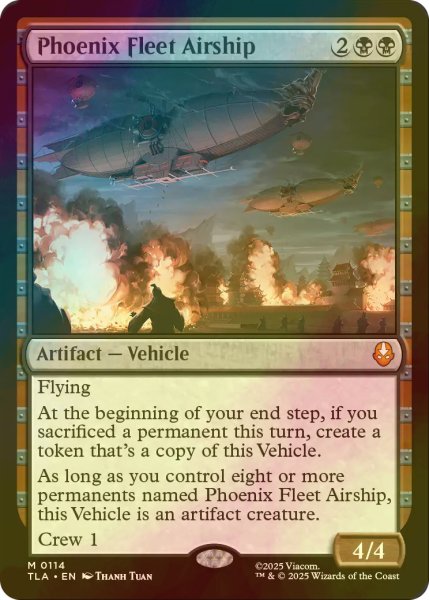 画像1: [FOIL] 不死鳥艦隊の飛行船/Phoenix Fleet Airship 【英語版】 [TLA-黒MR] (1)