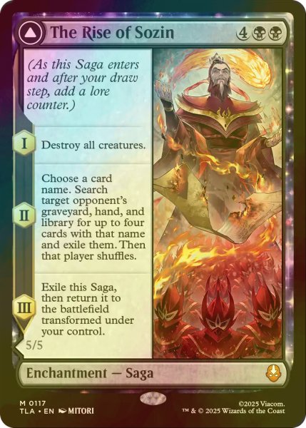 画像1: [FOIL] ソジンの台頭/The Rise of Sozin 【英語版】 [TLA-黒MR] (1)