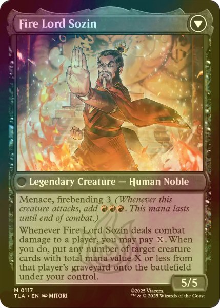 画像2: [FOIL] ソジンの台頭/The Rise of Sozin 【英語版】 [TLA-黒MR] (2)