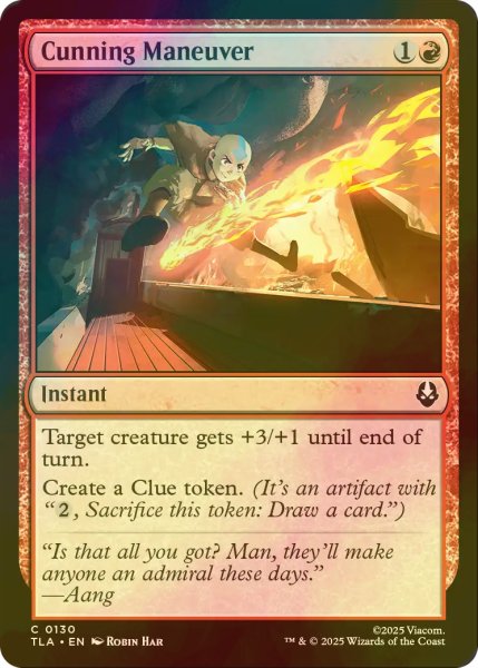 画像1: [FOIL] 奇抜な動き/Cunning Maneuver 【英語版】 [TLA-赤C] (1)