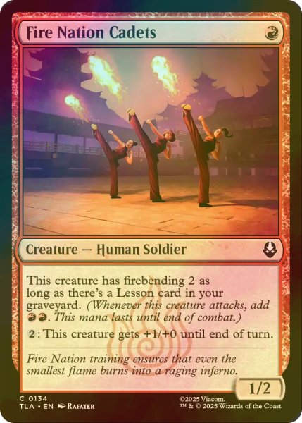 画像1: [FOIL] 火の国の士官候補生/Fire Nation Cadets 【英語版】 [TLA-赤C] (1)