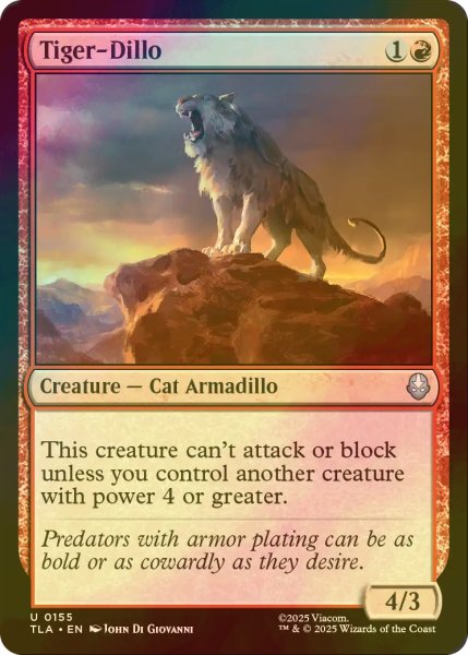 画像1: [FOIL] トラマジロ/Tiger-Dillo 【英語版】 [TLA-赤U] (1)