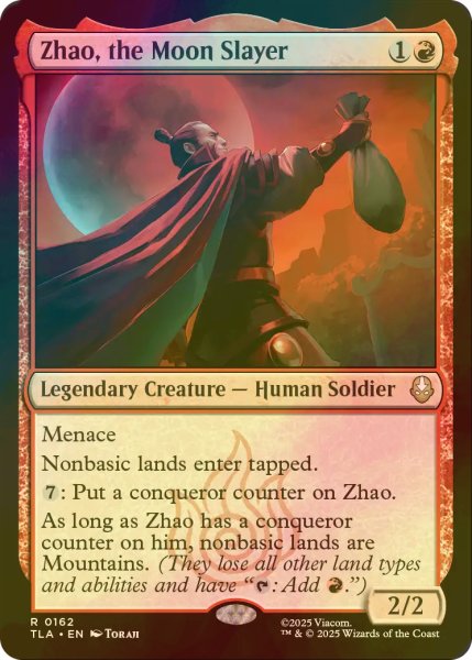 画像1: [FOIL] 月殺し、ジャオ/Zhao, the Moon Slayer 【英語版】 [TLA-赤R] (1)