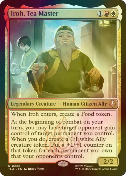 画像1: [FOIL] 茶匠、アイロー/Iroh, Tea Master 【英語版】 [TLA-金R] (1)