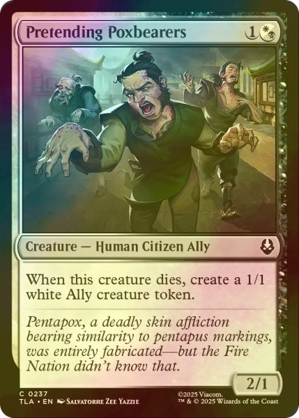 画像1: [FOIL] タコ病持ちの偽装者/Pretending Poxbearers 【英語版】 [TLA-金C] (1)
