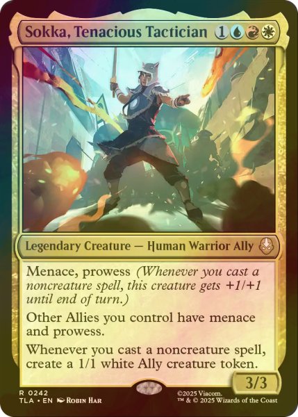 画像1: [FOIL] 諦めない戦術家、サカ/Sokka, Tenacious Tactician 【英語版】 [TLA-金R] (1)