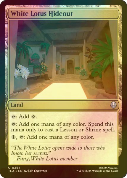 画像1: [FOIL] 白蓮会の隠れ家/White Lotus Hideout 【英語版】 [TLA-土地U] (1)