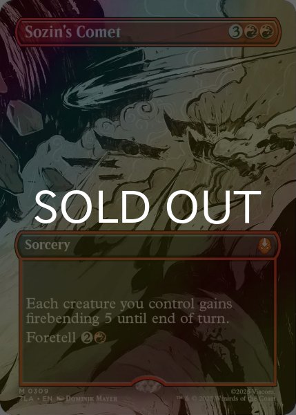画像1: [FOIL] ソジンの彗星/Sozin's Comet No.309 (全面アート版) 【英語版】 [TLA-赤MR] (1)