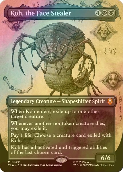 画像1: [FOIL] 顔泥棒、コー/Koh, the Face Stealer (全面アート版) 【英語版】 [TLA-黒MR] (1)