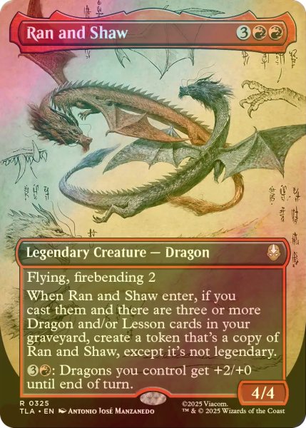 画像1: [FOIL] ランとシャオ/Ran and Shaw (全面アート版) 【英語版】 [TLA-赤R] (1)