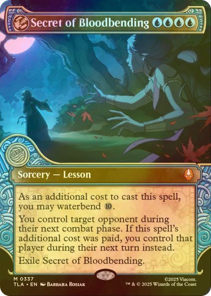 画像1: [FOIL] 血の技の秘密/Secret of Bloodbending (ショーケース版) 【英語版】 [TLA-青MR] (1)