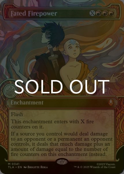 画像1: [FOIL] 巡り合わせたる火の力/Fated Firepower (ショーケース版) 【英語版】 [TLA-赤MR] (1)