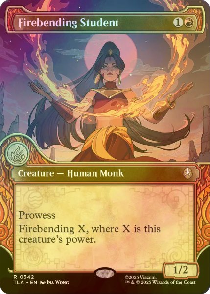 画像1: [FOIL] 火の技の学び手/Firebending Student (ショーケース版) 【英語版】 [TLA-赤R] (1)