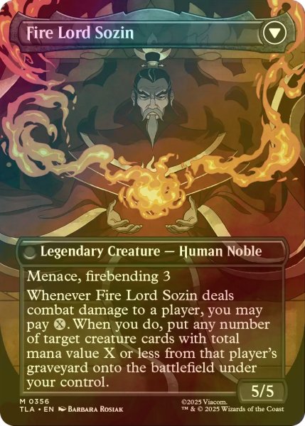 画像2: [FOIL] ソジンの台頭/The Rise of Sozin (全面アート版) 【英語版】 [TLA-黒MR] (2)
