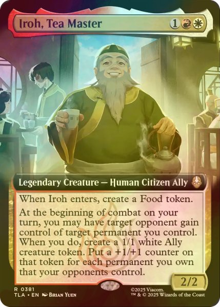 画像1: [FOIL] 茶匠、アイロー/Iroh, Tea Master (拡張アート版) 【英語版】 [TLA-金R] (1)
