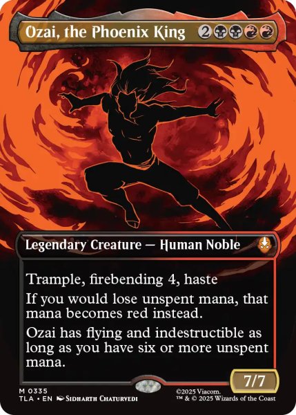 画像1: 不死鳥王、オザイ/Ozai, the Phoenix King No.335 (全面アート版) 【英語版】 [TLA-金MR] (1)