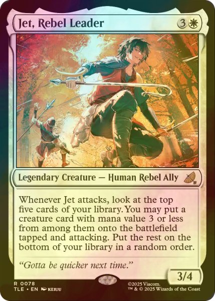 画像1: [FOIL] 叛徒のリーダー、ジェット/Jet, Rebel Leader 【英語版】 [TLE-白R] (1)