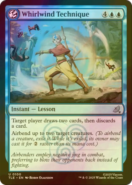 画像1: [FOIL] 旋風術/Whirlwind Technique 【英語版】 [TLE-青U] (1)