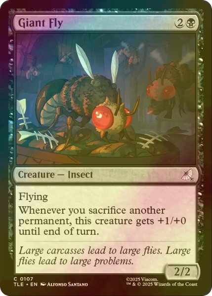 画像1: [FOIL] 巨大バエ/Giant Fly 【英語版】 [TLE-黒C] (1)